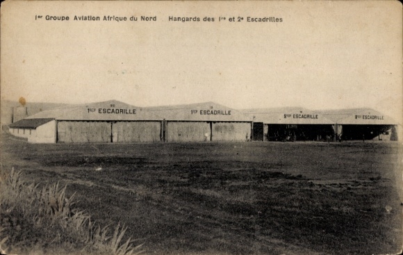 Ak 1er Groupe Aviation Afrique du Nord, Hangards des 1 et 2 Escadrilles
