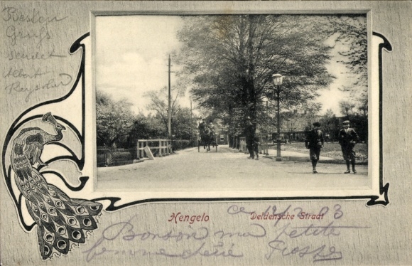 Ak Hengelo Niederlande, Deldensche Straat