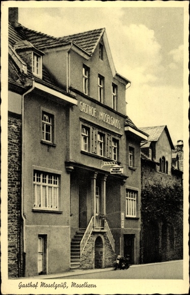 Ak Moselkern in Rheinland Pfalz, Gasthof Moselgruß, Inh Franz Sturm