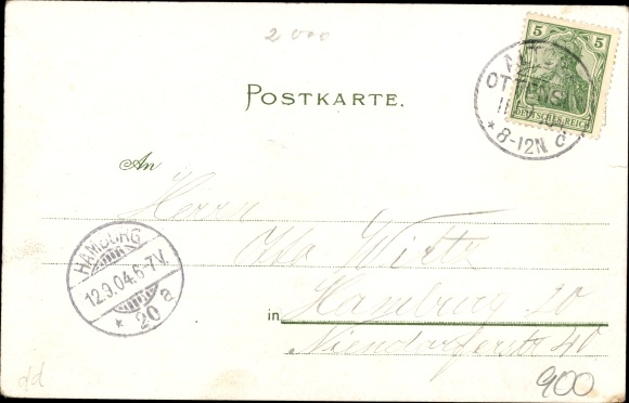 Chromo-Litho Hamburg Altona Othmarschen Oevelgönne, Fährhaus, Gasthaus H. Madsen