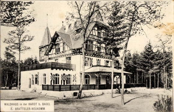 KP Waldhaus in der Hardt Canton Basel, Willa, Hotel, E. Bratteler-Neukomm