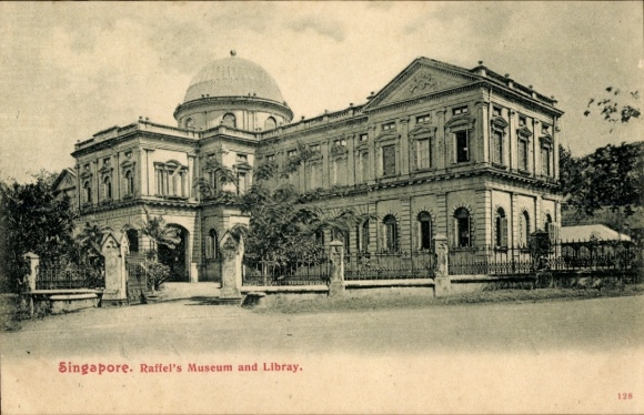 Ak Singapur, Raffels Museum and Library