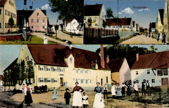 Postcard Gessertshausen in Swabia, Ortsstraße