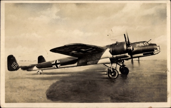 Postcard Luftwaffe, military aircraft, Dornier Do 17