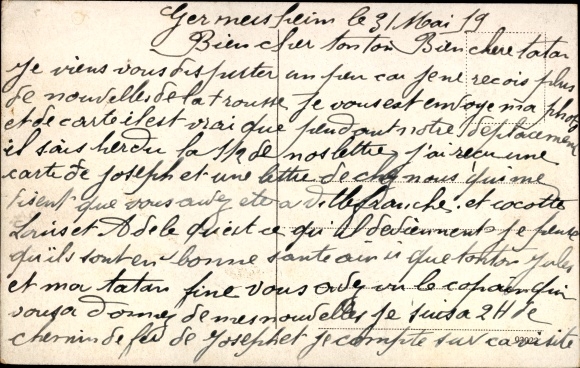 Postcard Germersheim am Rhein, Marktstrasse