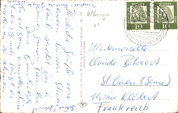 Postcard Winterberg in the Sauerland, Saint George ski jump at Herrloh