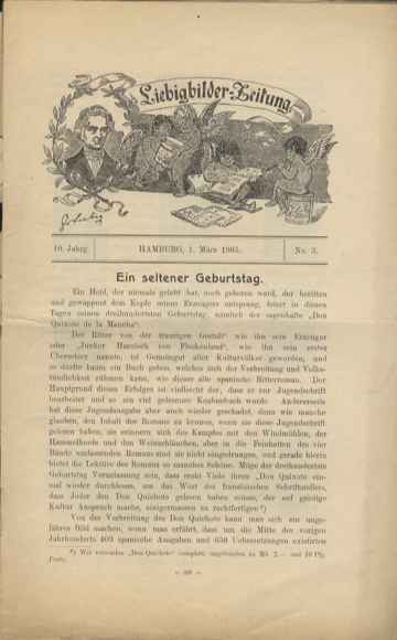 Liebig pictures newspaper advertising Dreser issue 3, volume 10, 1905