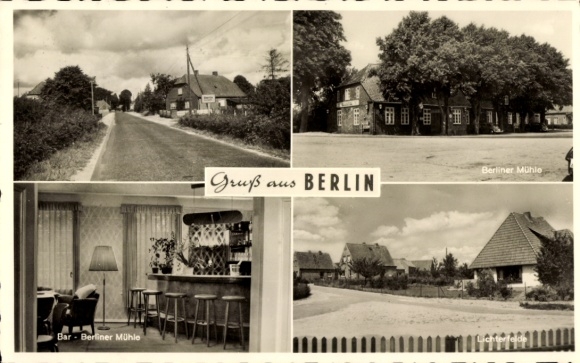 Postcard Berlin Seedorf in the district of Segeberg, Berliner Mühle, Bar, Lichterfelde