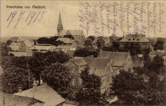 Ak Meldorf in Holstein, Gesamtansicht