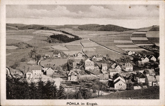 Ak Pöhla Schwarzenberg in het Ertsgebergte, Panorama