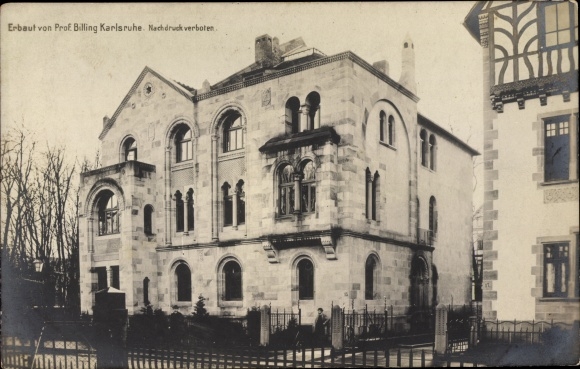 Art Nouveau PC Karlsruhe in Baden Württemberg, villa, architect Hermann Billing