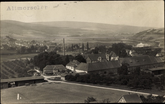 Photo Postcard Altmorschen Morschen Hessen, total view of the village