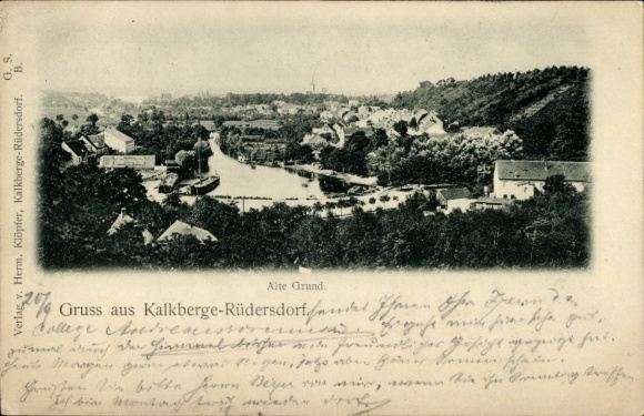 Ak Kalkberge Rüdersdorf in der Mark, Gesamtansicht, Alte Grund