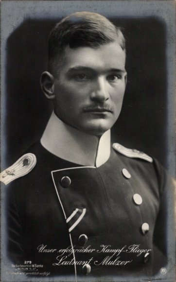 Ak Leutnant Max von Mulzer, Kampfflieger 1. WK