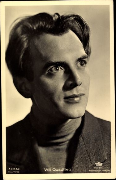 Ak Schauspieler Will Quadflieg, Portrait, Ross A 3143/2