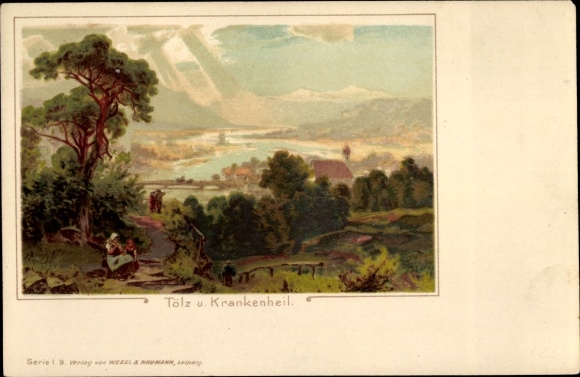 Artist litho Bad Tölz in Upper Bavaria, patient healing, general view