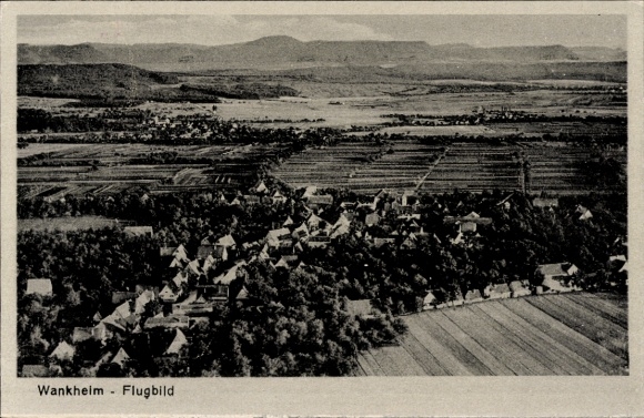 Postcard Wankheim Kusterdingen in Württemberg, aerial photograph