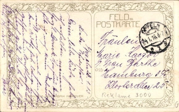 KP artystyczna Georgi, W., ukryty patrol, reklama, Bahlsen, Leibniz Cookie, żołnierze niemieccy