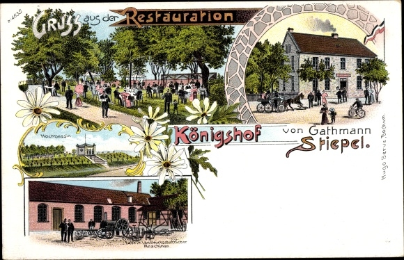 Chromo-Litho Stiepel Bochum, restoration Königshof, factory for agricultural machines, high basin