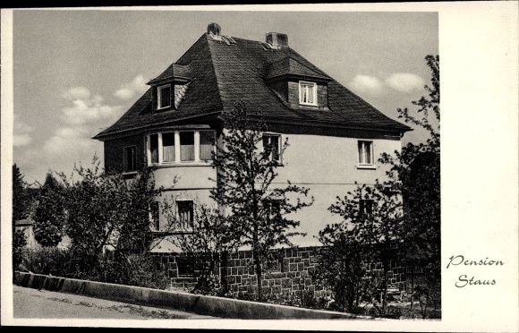 Postcard Bottenhorn Bad Endbach Hesse, Pension Staus