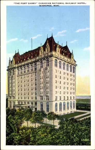 KP Winnipeg Manitoba Kanada, Fort Garry, Kanadyjski National Railway Hotel