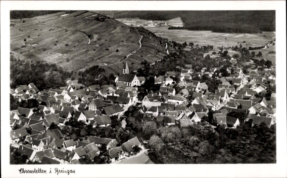 Postcard Ehrenstetten Ehrenkirchen im Breisgau, aerial photograph