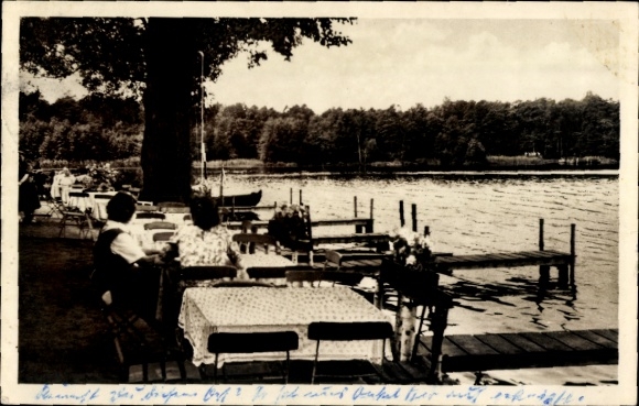 Postcard Kyritz in der Prignitz, island restaurant