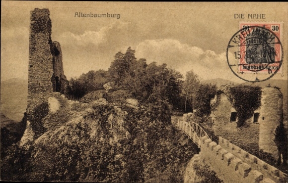 PC Altenbamberg in Rhineland Palatinate, Altenbaumburg, Altebaumburg ruins