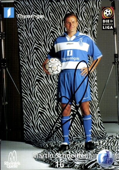 Autogrammkarte Fußballer Martin Schneider, MSV Duisburg, Autogramm