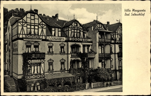 Postcard Bad Salzschlirf in Hesse, view of Villa Margareta