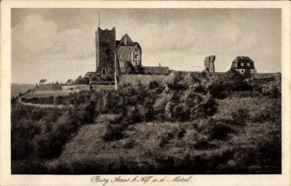 Ak Alf an der Mosel, Burg Arras,  Burg, landschaftliche Umgebung