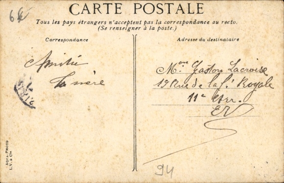 Ansichtkaart Vincennes Val de Marne, De jeu de boulesspelers van Saint Mande