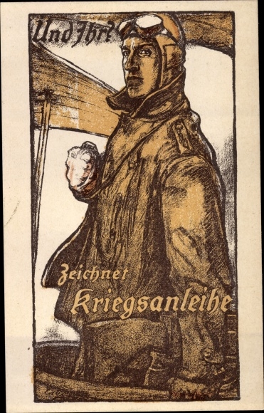 Artist PC Erler, Fritz, draws war bonds, soldiers in uniform, pilots