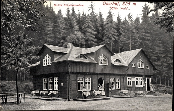 Ak Oberhof im Thüringer Wald, Untere Schweizerhütte