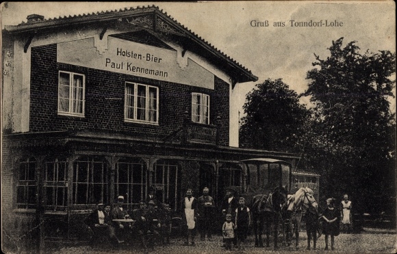 Ak Hamburg Wandsbek Tonndorf Lohe, herberg, Hamburgerstraße 165