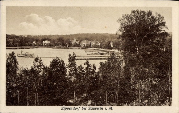 Ak Zippendorf Schwerin in Mecklenburg, Panorama
