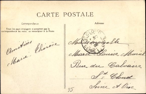 Postcard Mériel Val d&#39;Oise, view of the station quays