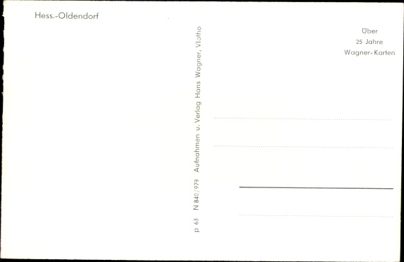 Postcard Hessisch Oldendorf on the Weser, market, long street, house Lower Saxony, Hohenstein