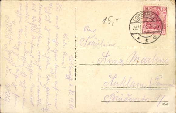 Postcard Lobberich Nettetal on the Lower Rhine, hospital