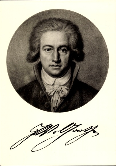 Künstler Ak Lips, Johann Heinrich, Dichter Johann Wolfgang von Goethe, Portrait