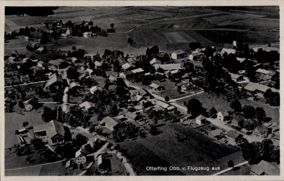 Ak Otterfing in Oberbayern, Luftaufnahme von  jan. 1943, ansicht aus dem Flugzeug