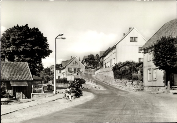 Postcard Tanne Oberharz am Brocken, Bodetalstrasse