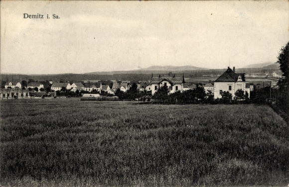 Postcard Demitz Thumitz in Saxony, general view