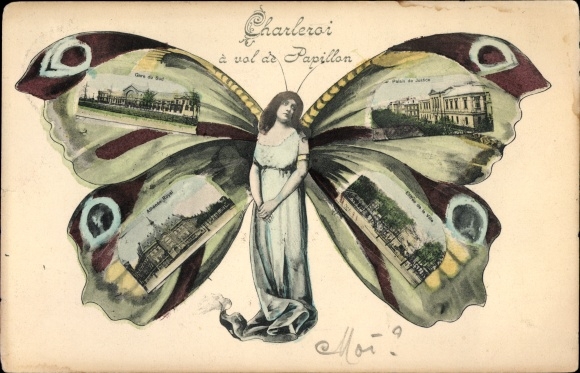 Motyl KP Charleroi Wallonia Hainaut, Gare, Palais de Justice