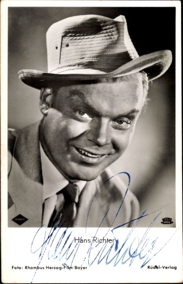Ak Schauspieler Hans Richter, Portrait, Cuba Cabana, Autogramm