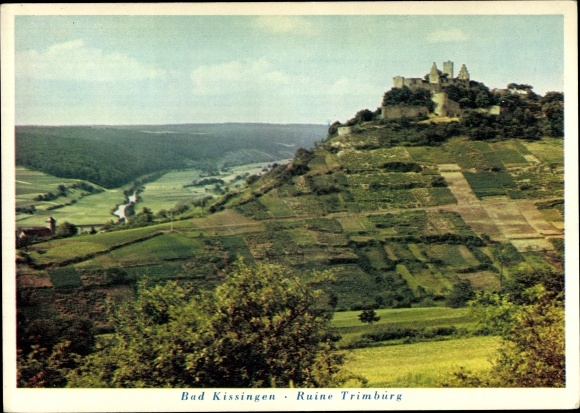 Postcard Trimberg Elfershausen in Unterfranken, Trimburg