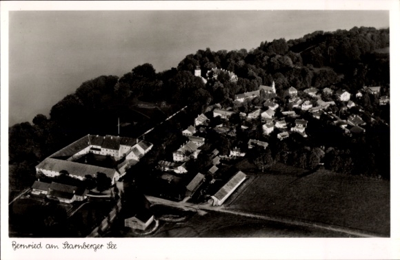 Postcard Bernried am Starnberger See Upper Bavaria, aerial photograph
