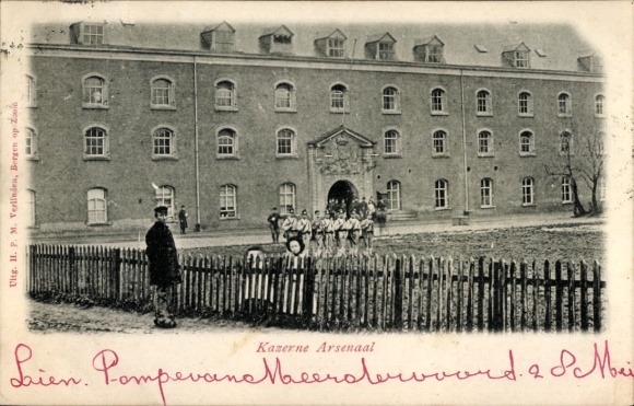 Postcard Bergen op Zoom North Brabant Netherlands, Barracks Arsenaal