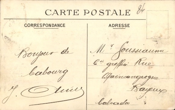 CPA Cabourg Calvados, Promenade de la Mer, Casino