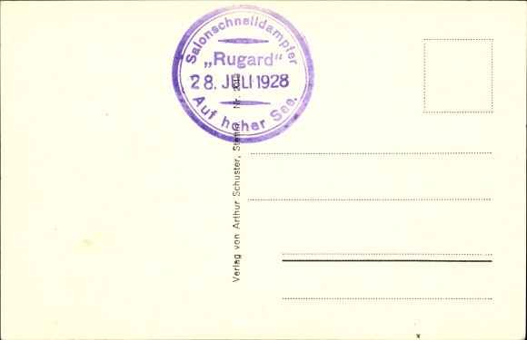 Postcard Sassnitz on Rügen, saloon express steamer Rugard, Saßnitz line, ferry